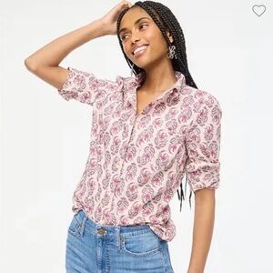 NWT J. Crew Floral Shirt, Size MP